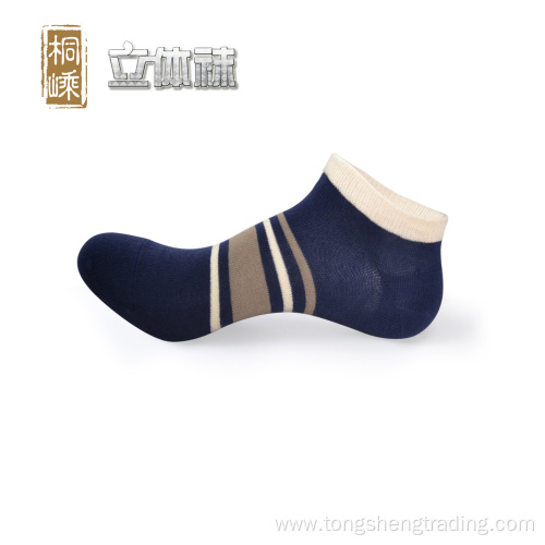 casual striped three-dimensional-sneaker-socks for men